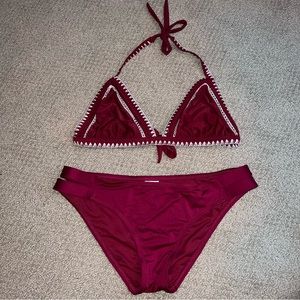 Mossimo Red Bikini Set